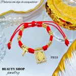 pulsera hilo rojo con dije en tendencia (1.75*)10.5&