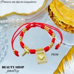 pulsera hilo rojo con dije en tendencia (1.75*)10.5&