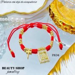 pulsera hilo rojo con dije en tendencia (1.75*)10.5&