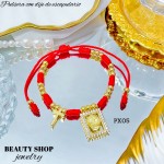 pulsera hilo rojo con dije en tendencia (1.75*)10.5&