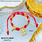 pulsera hilo rojo con dije en tendencia (1.75*)10.5&
