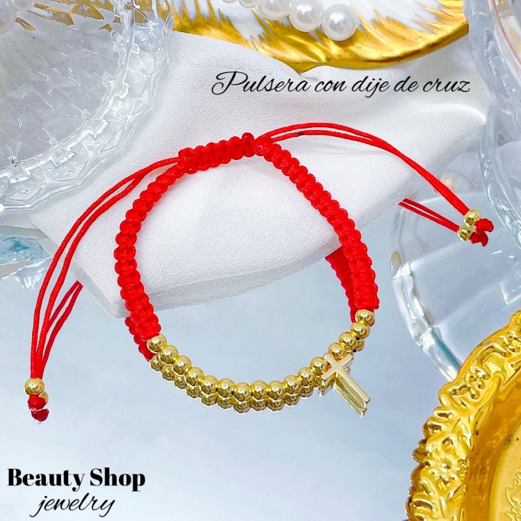 #1 pulsera hilo rojo con dije sencilla(0.9*)5&