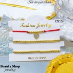 Set de pulsera en tendencia (2.8*) 15&
