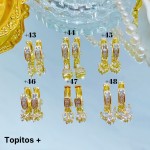 #+ zarcillo oro chino lujos 7& (1.4*)