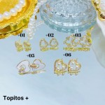 #+ zarcillo oro chino lujos 7& (1.4*)