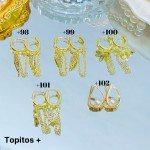 #+ zarcillo oro chino lujos 7& (1.4*)