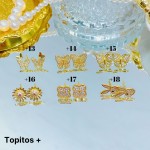 #+ zarcillo oro chino lujos 7& (1.4*)