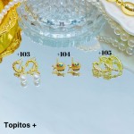 #+ zarcillo oro chino lujos 7& (1.4*)