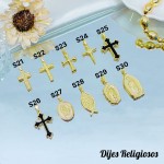 #4 #S cadena con dijes religiosos  solo dije 1$  (con cadena 5.5&) (1.36*)