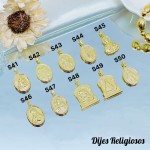 #4 #S cadena con dijes religiosos  solo dije 1$  (con cadena 5.5&) (1.36*)