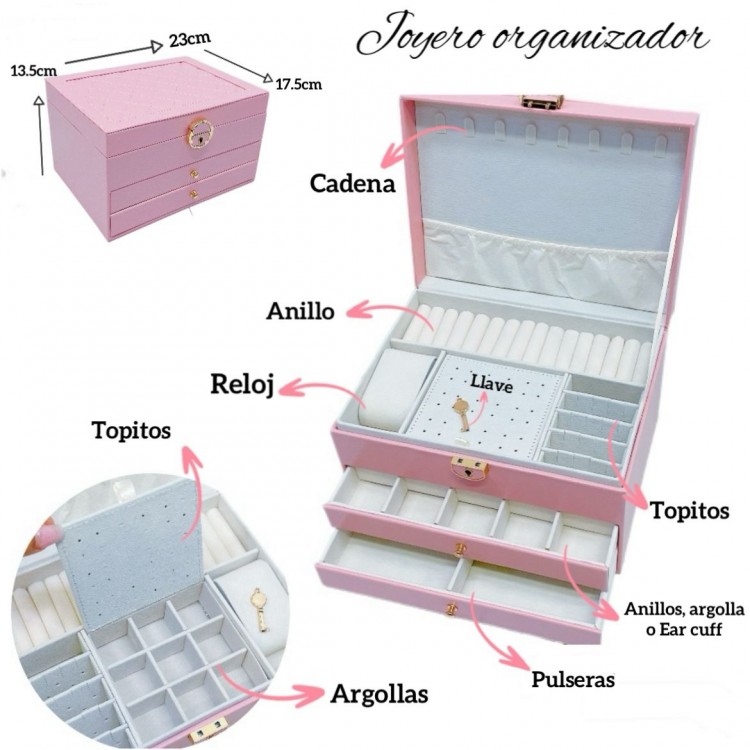 Joyero organizador Grande 120& (17.5*)