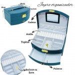 Joyero organizador con llave 120&(17.5*)