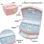 Joyero organizador con llave 120&(17.5*)