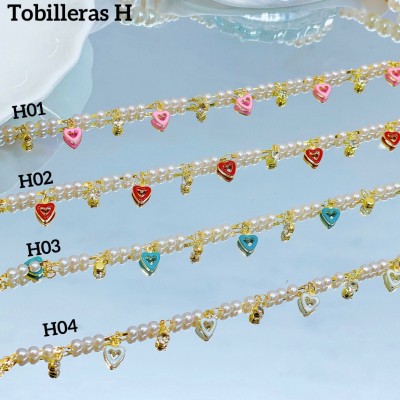 #H tobillera oro chino con perlas 6& (0.95*)