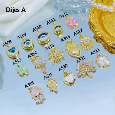 #0001#A Cadena con dije lujo (solo dije 1.65$）(9.5&)