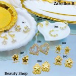 #B zarcillos chunky gold field  10&