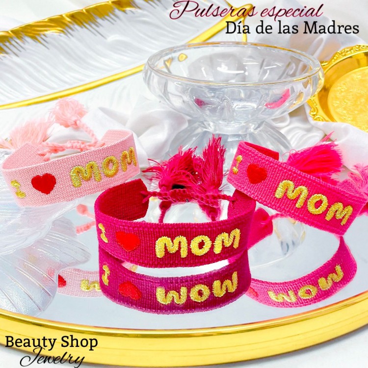 #1 pulsera tela dia de las madres (1.54*)