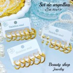 Set argolla acero new 9& Set argolla acero new 9&