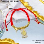 pulsera hilo rojo con dije (1.75*)