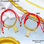 pulsera hilo rojo con dije (1.75*)