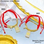 pulsera hilo rojo con dije (1.75*)