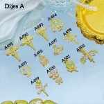 #0001#A Cadena con dije lujo (solo dije 1.65$）(9.5&) (1.78*)