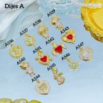 #0001#A Cadena con dije lujo (solo dije 1.65$）(9.5&) (1.78*)