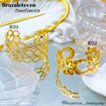 pulsera rigida elegante oro chino 10& (1.75*)