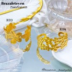 pulsera rigida elegante oro chino 10& (1.75*)