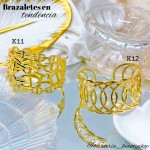 pulsera rigida elegante oro chino 10& (1.75*)