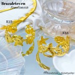 pulsera rigida elegante oro chino 10& (1.75*)