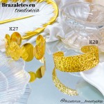 pulsera rigida elegante oro chino 10& (1.75*)