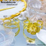 pulsera rigida elegante oro chino 10& (1.75*)