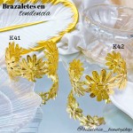 pulsera rigida elegante oro chino 10& (1.75*)