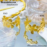 pulsera rigida elegante oro chino 10& (1.75*)