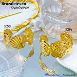 pulsera rigida elegante oro chino 10& (1.75*)