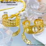 pulsera rigida elegante oro chino 10& (1.75*)