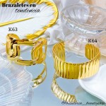 pulsera rigida elegante oro chino 10& (1.75*)