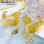pulsera rigida elegante oro chino 10& (1.75*)