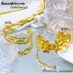 pulsera rigida elegante oro chino 10& (1.75*)