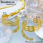 pulsera rigida elegante oro chino 10& (1.75*)