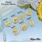 #09#zm Dije (1.85$)dia de la madre con cadena  (9.5&) (1.78*)