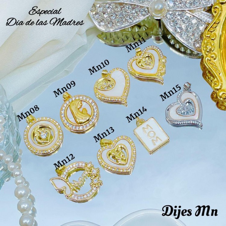 #09#zm Dije (1.85$)dia de la madre con cadena  (9.5&) (1.78*)