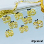 #1 #r Argolla piedras blanco (&5) (0.9*)