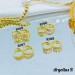 #1 #r Argolla piedras blanco (&5) (0.9*)