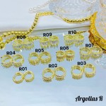 #1 #r Argolla piedras blanco (&5) (0.9*)