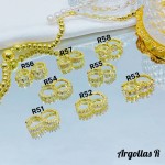 #1 #r Argolla piedras blanco (&5) (0.9*)