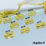 #1 #r Argolla piedras blanco (&5) (0.9*)