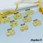 #1 #r Argolla piedras blanco (&5) (0.9*)