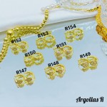 #1 #r Argolla piedras blanco (&5) (0.9*)